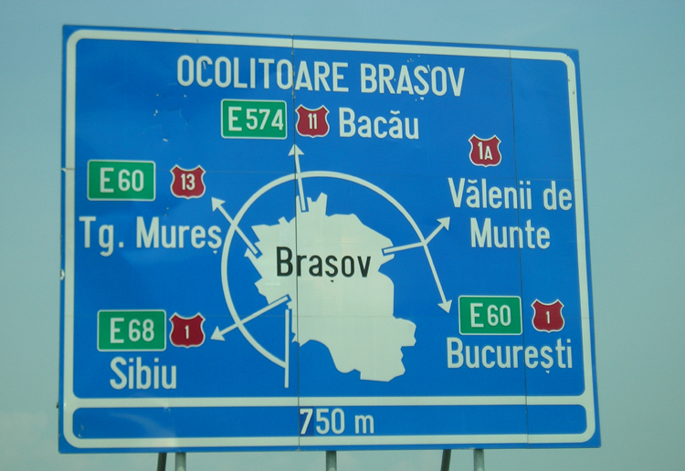 Autobahnzubringer Kronstadt Brasov Rumnien Autobahn 