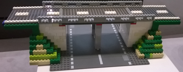 Brücke aus Klemmbausteinen Legobrücke FGSV DSVK 2018