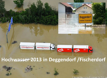 Autobahn A3 Überschwemmung Hochwasser 2013 Deggendorf Manuel Birgmann Deggendorfer Zeitung 1