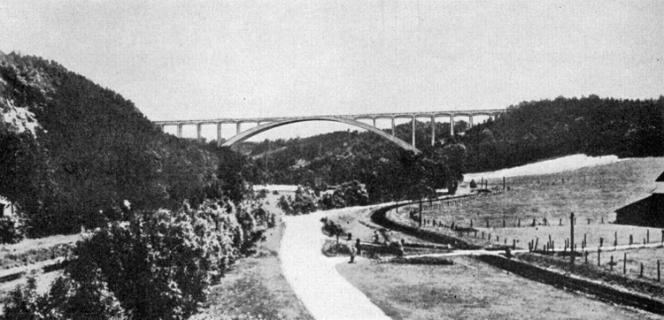 Reichsautobahnbrücke über die Freiberger Mulde bei Siebenlehn Nossen A4 11