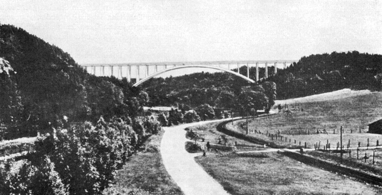 Reichsautobahnbrücke über die Freiberger Mulde bei Siebenlehn Nossen A4 12