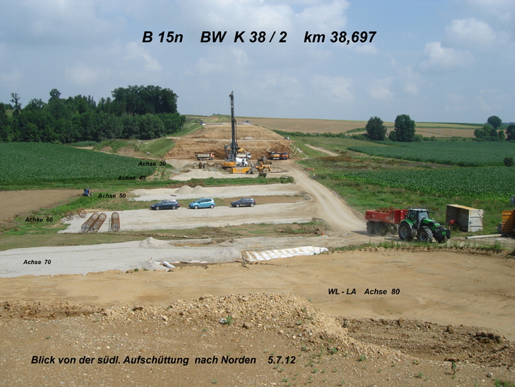Bundesstrae B15n Unterfhrung Goldbach Kreisstrae LA9 Bw 38-2 03