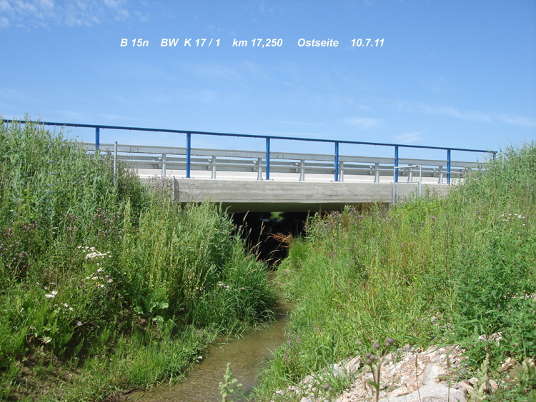 Bundesstraße B15n Regensburg - Landshut Brücke über den Paringer Graben 6