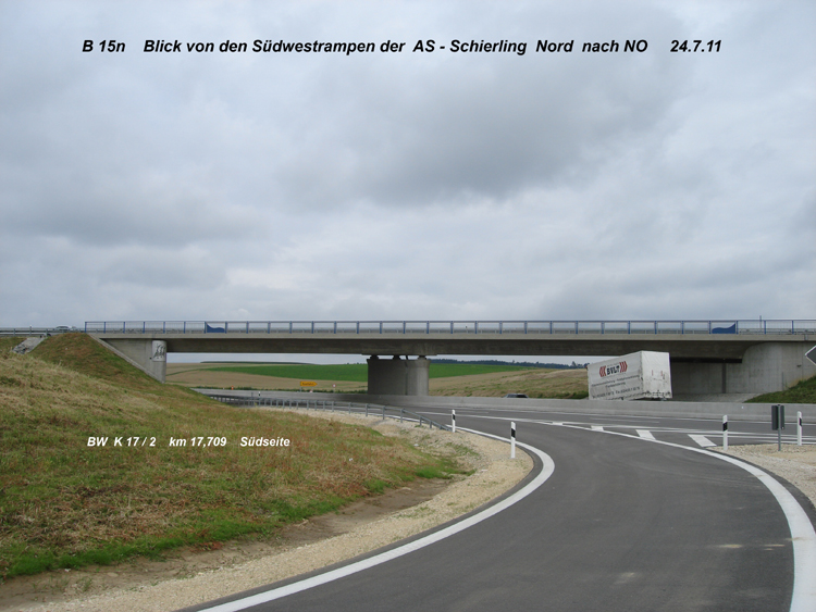 Bundesstrae B15n berfhrung Staatsstrae Schierling - Landquaid K17-2 k