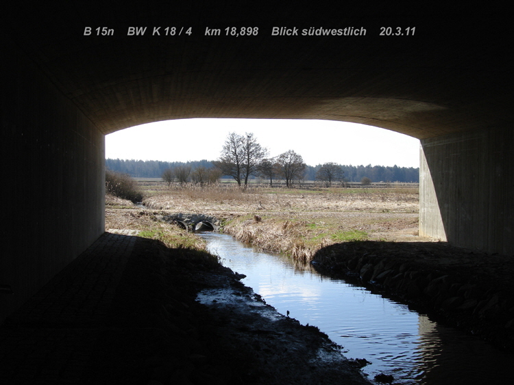 Bundesfernstrae B15n Strassenneubau Bw K18-4 Straenbrcke Laaberseitengraben 7