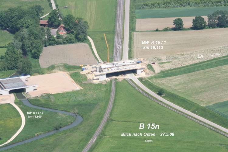Bundesfernstrae B15n Bw K19-1 Unterfhrung Bahnlinie Zufahrt Depot Eichbhl g