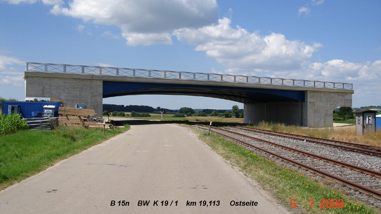 Bundesfernstrae B15n Bw K19-1 Unterfhrung Bahnlinie Zufahrt Depot Eichbhl h