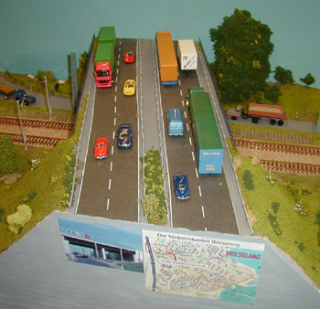 Autobahnen im Modell Oberschule Brieselang Havelland 9